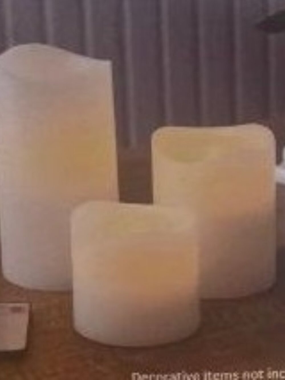 Flameless LED Vanilla Scented Pillar Candles